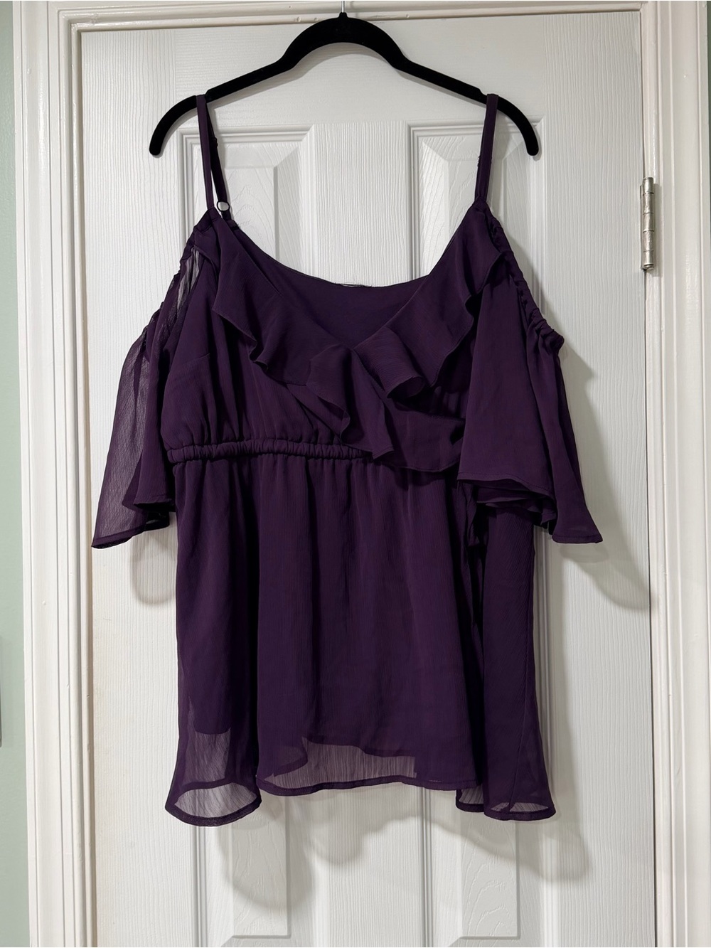 Gorgeous Cold-Shoulder Ruffle Top